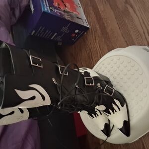 Black and White Western Boots